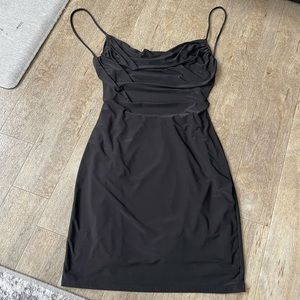 Black Backless Dress